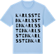 Blue Soul t-shirt med Karlssten ordlek t-shirt