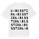 White t-shirt med Karlssten ordlek t-shirt