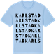Blue Soul t-shirt med Karlstad ordlek t-shirt