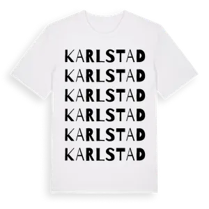Karlstad ordlek t-shirt – ekologisk bomull t-shirt från Pinshirt