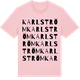 Pink Cotton t-shirt med Karlström ordlek t-shirt