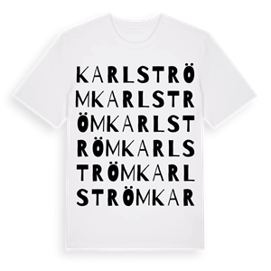 Karlström ordlek t-shirt – ekologisk bomull t-shirt från Pinshirt