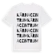 White t-shirt med Kärna Centrum ordlek t-shirt