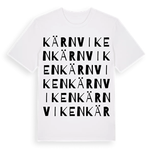 Kärnviken ordlek t-shirt – ekologisk bomull t-shirt från Pinshirt
