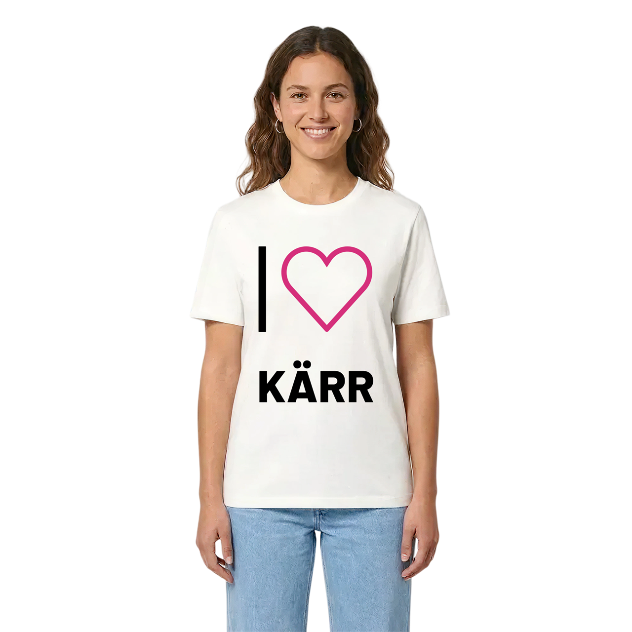 Jag älskar Kärr t-shirt stort tryck i miljö