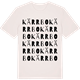 Vintage White t-shirt med Kärrbo ordlek t-shirt