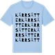 Blue Soul t-shirt med Kärrsätter ordlek t-shirt