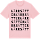 Pink Cotton t-shirt med Kärrsätter ordlek t-shirt