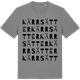 Mid Heather Gray t-shirt med Kärrsätter ordlek t-shirt