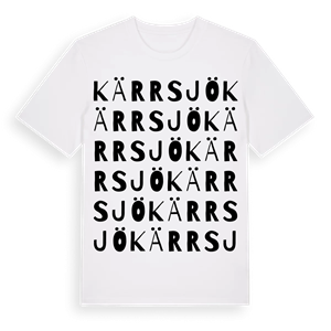 Kärrsjö ordlek t-shirt – ekologisk bomull t-shirt från Pinshirt