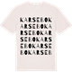 Vintage White t-shirt med Karsebo ordlek t-shirt