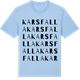 Blue Soul t-shirt med Karsfalla ordlek t-shirt