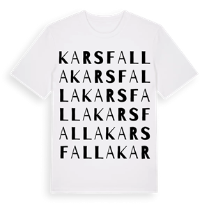 Karsfalla ordlek t-shirt – ekologisk bomull t-shirt från Pinshirt