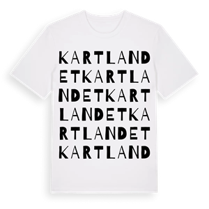 Kartlandet ordlek t-shirt – ekologisk bomull t-shirt från Pinshirt