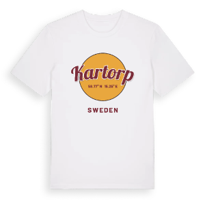 Kartorp cirkel t-shirt – ekologisk bomull t-shirt från Pinshirt