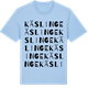 Blue Soul t-shirt med Käslinge ordlek t-shirt