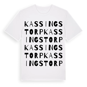 Kassingstorp ordlek t-shirt – ekologisk bomull t-shirt från Pinshirt