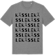 Mid Heather Gray t-shirt med Kässle ordlek t-shirt