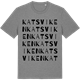 Mid Heather Gray t-shirt med Katsviken ordlek t-shirt