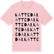 Pink Cotton t-shirt med Kattedal ordlek t-shirt