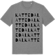 Mid Heather Gray t-shirt med Kattedal ordlek t-shirt