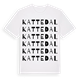 Kattedal ordlek t-shirt