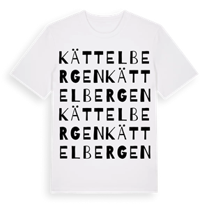 Kättelbergen ordlek t-shirt – ekologisk bomull t-shirt från Pinshirt