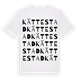White t-shirt med Kättestad ordlek t-shirt