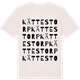 Vintage White t-shirt med Kättestorp ordlek t-shirt