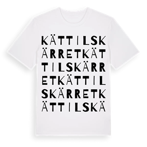 Kättilskärret ordlek t-shirt – ekologisk bomull t-shirt från Pinshirt