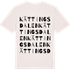 Vintage White t-shirt med Kättingsdalen ordlek t-shirt