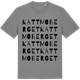 Mid Heather Gray t-shirt med Kattmoberget ordlek t-shirt