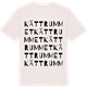 Vintage White t-shirt med Kättrummet ordlek t-shirt