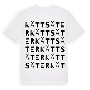 Kättsäter ordlek t-shirt – ekologisk bomull t-shirt från Pinshirt