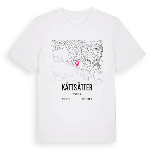 Kättsätter karta t-shirt – ekologisk bomull t-shirt från Pinshirt
