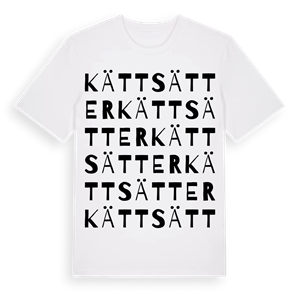 Kättsätter ordlek t-shirt – ekologisk bomull t-shirt från Pinshirt