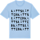 Blue Soul t-shirt med Kattslätten ordlek t-shirt