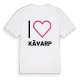 Jag älskar Kävarp t-shirt stort tryck