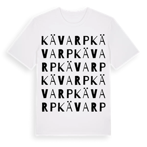 Kävarp ordlek t-shirt – ekologisk bomull t-shirt från Pinshirt