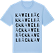 Blue Soul t-shirt med Kavelbäck ordlek t-shirt