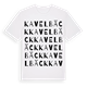 White t-shirt med Kavelbäck ordlek t-shirt