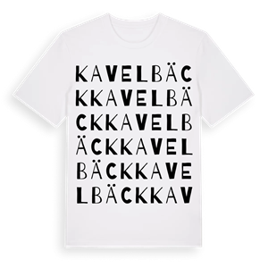 Kavelbäck ordlek t-shirt – ekologisk bomull t-shirt från Pinshirt