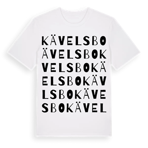 Kävelsbo ordlek t-shirt – ekologisk bomull t-shirt från Pinshirt