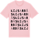 Pink Cotton t-shirt med Kejsarnäs ordlek t-shirt
