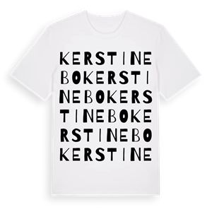 Kerstinebo ordlek t-shirt – ekologisk bomull t-shirt från Pinshirt
