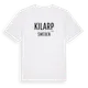 White t-shirt med Kilarp i Sverige t-shirt