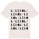 Vintage White t-shirt med Kilebo ordlek t-shirt