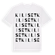 White t-shirt med Kiliset ordlek t-shirt