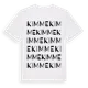 White t-shirt med Kimme ordlek t-shirt