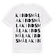 Kindsmåla ordlek t-shirt